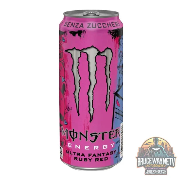Guide d'achat : Monster Energy Ultra Fantasy Ruby Red, boisson énergétique au goût d'agrumes avec crème de coco de 500ml (Pack de 12)