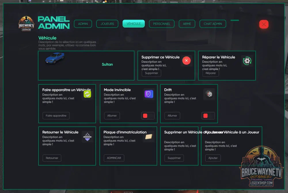 🛠 GothamDev - No Pixel 4.0 Inspired Admin… — mod fivem, vue 3, LeGeekShop