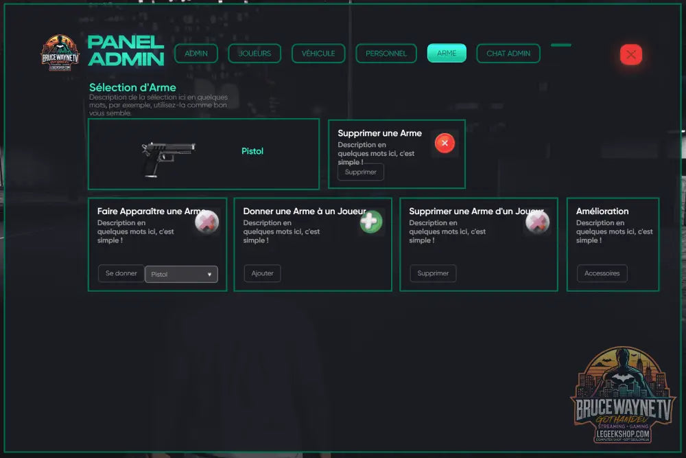 🛠 GothamDev - No Pixel 4.0 Inspired Admin… — mod fivem, vue 5, LeGeekShop