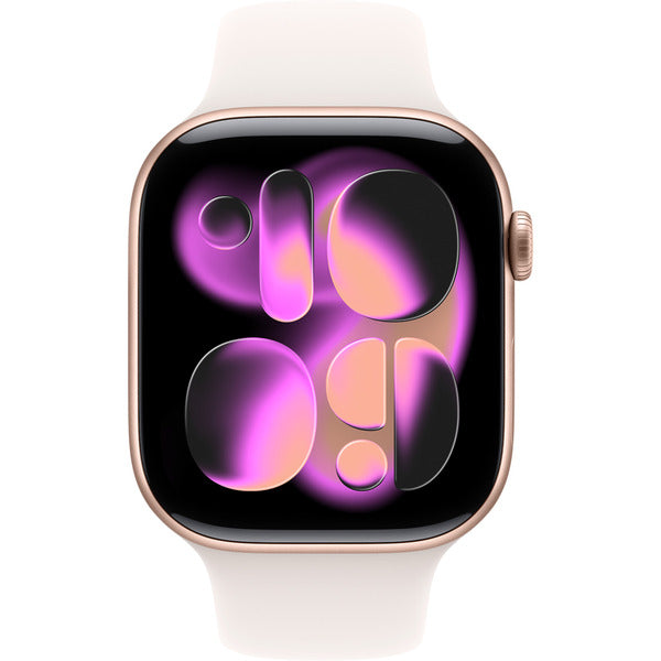 Apple Watch roségold, Aluminium, 46 mm, bracelet sport blassrosa S/M - Apple