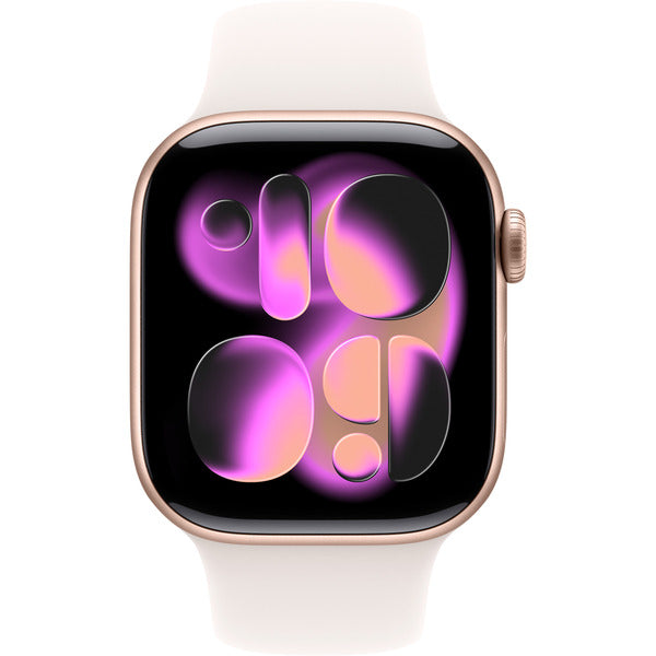 Apple Watch roségold, Aluminium, 42 mm, bracelet sport blassrosa M/L, Cellular - Apple