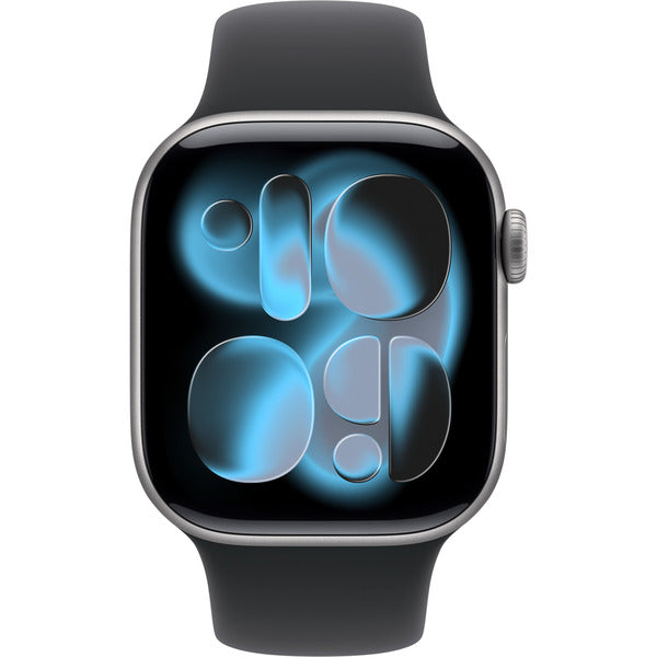 Apple Watch gris, Aluminium, 42 mm, bracelet sport noir M/L, Cellular - Apple