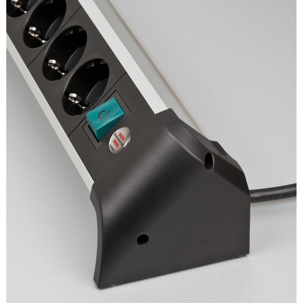 Brennenstuhl Alu-Office-Line Steckdosenleiste 4-fach, 2x USB, pour den Schreibtisch - Brennenstuhl - vue 5