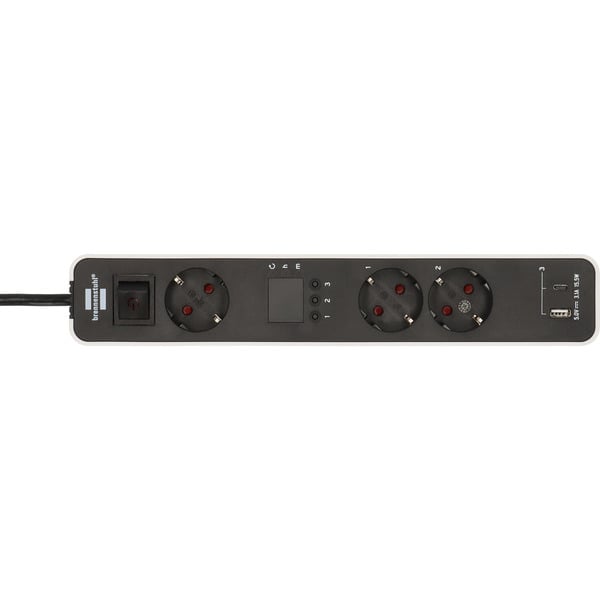Brennenstuhl Ecolor Steckdosenleiste 3-fach, 2x USB, avec 3 Countdown Timern - Brennenstuhl - vue 3