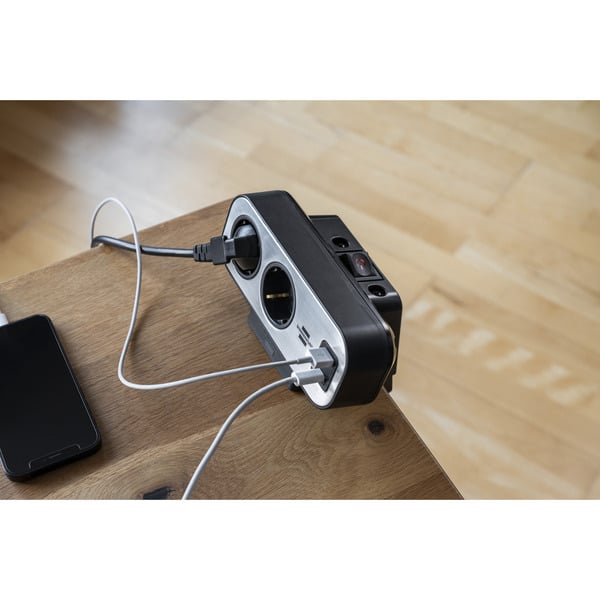 Brennenstuhl estilo Duplex Tischsteckdosenleiste 9-fach, 2x USB - Brennenstuhl - vue 8