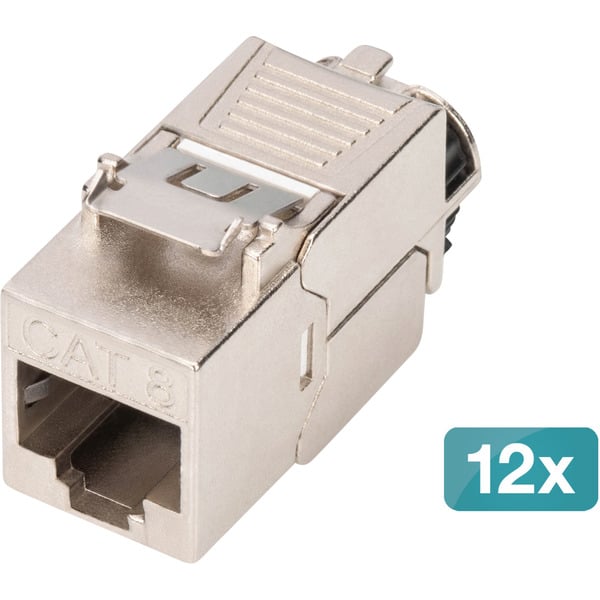 Digitus Keystone-Modul Cat. 8.1, geschirmt, 12 pièces - Digitus