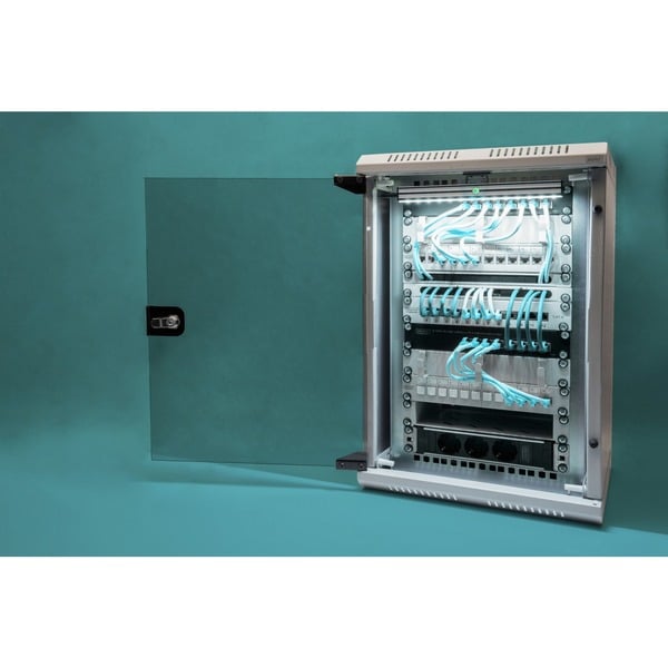 Digitus Kombi-Wandgehäuse 254 mm (10") et 482,6 (19") mm, IT-Schrank - Digitus - vue 6