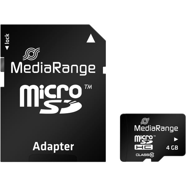 MediaRange 4 GB microSDHC, Speicherkarte - MediaRange