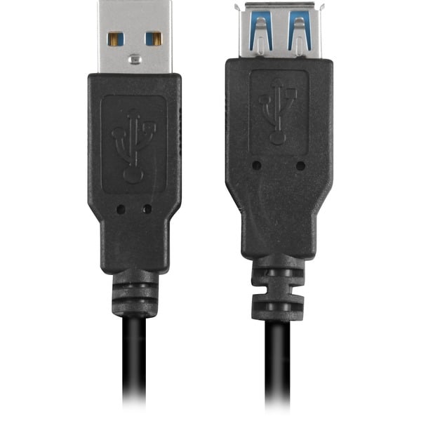 (€ 3,32 / 1 m) Sharkoon USB 3.2 Gen 1 Verlängerungskabel, USB-A Stecker > USB-A Buchse - Sharkoon - vue 3