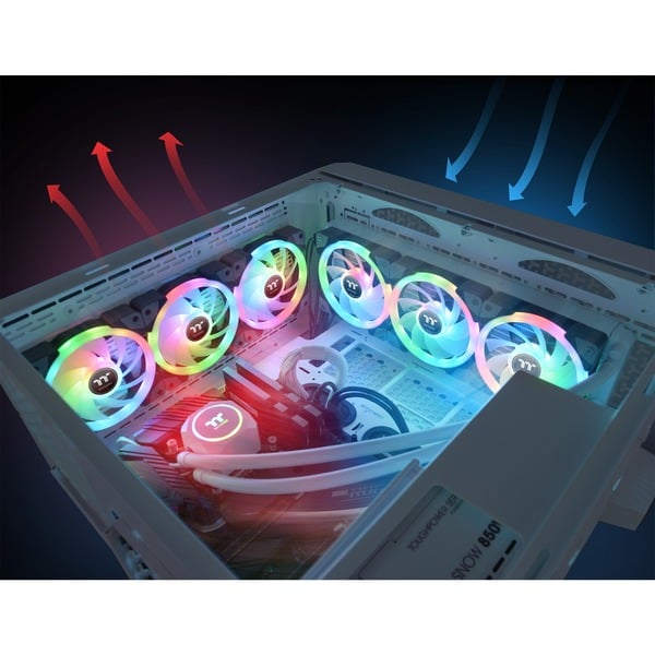 Thermaltake SWAFAN EX12 RGB PC Cooling Fan TT Premium Edition, Gehäuselüfter - Thermaltake - vue 23