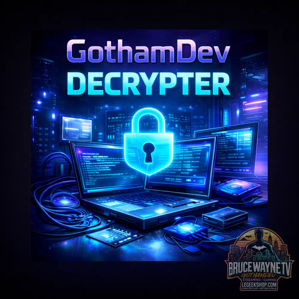 Abonnement Mensuel GothamDev Decrypter — Abonnement Discord, photo principale LeGeekShop