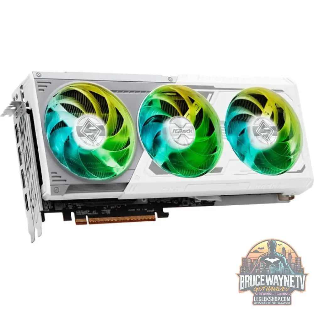 ASRock Radeon RX 9070 XT Steel Legend 16GB, carte graphique blanc, RDNA4, GDDR6, 3x DisplayPort, 1x HDMI 2.1 - ASRock - vue 4