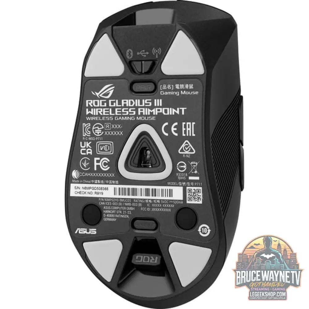 ASUS ROG Gladius III Wireless Aimpoint, souris gaming - vue 5