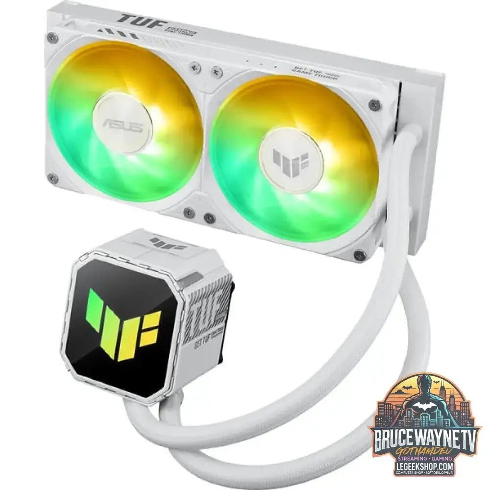 ASUS TUF Gaming LC III 240 ARGB, Wasserkühlung weiß, White Edition - ASUS - vue 5