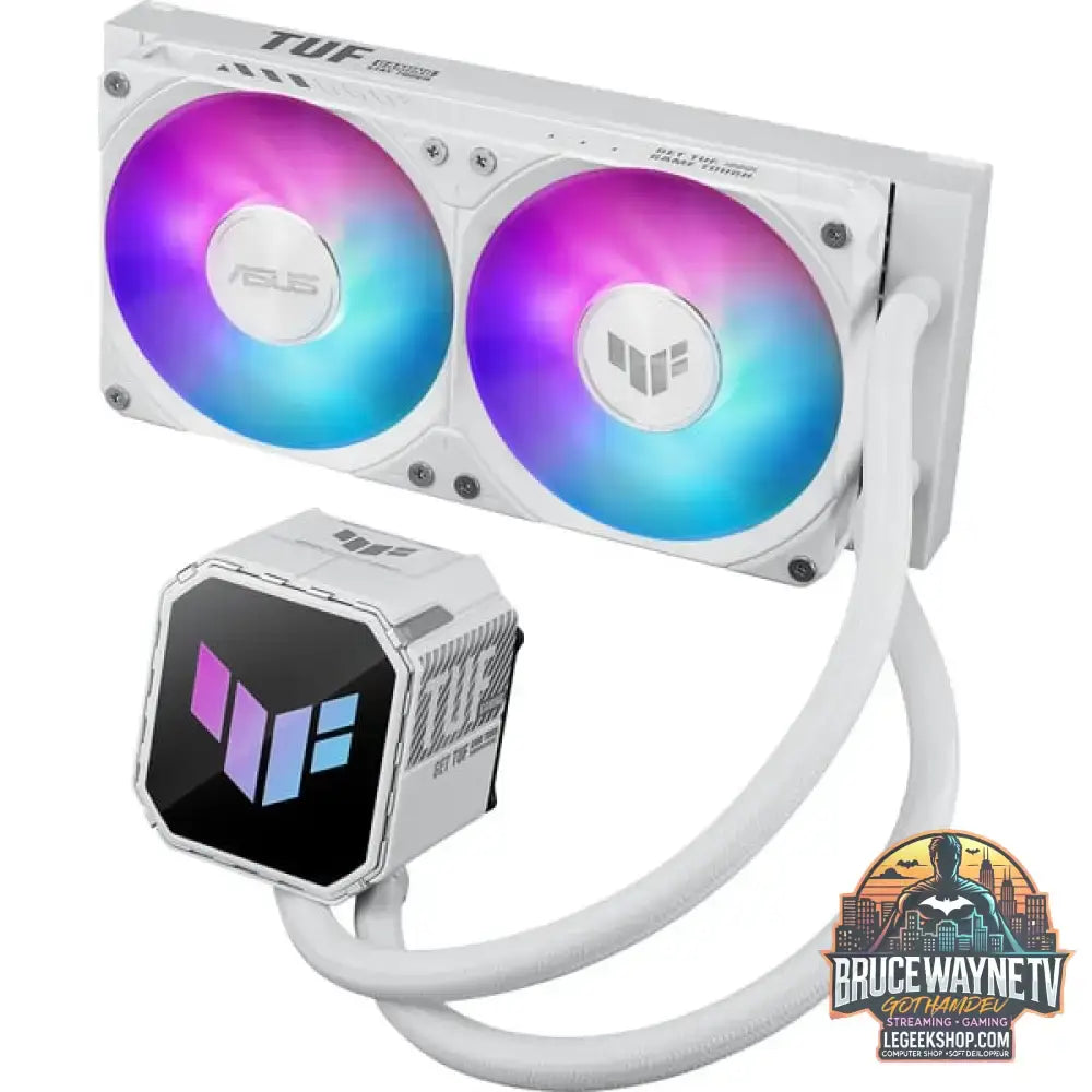 ASUS TUF Gaming LC III 240 ARGB, Wasserkühlung weiß, White Edition - ASUS - vue 6