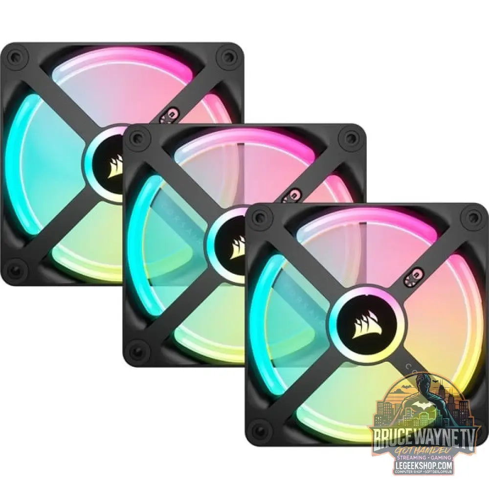 Corsair iCUE LINK QX120 RGB 120-mm-PWM-Lüfter, Gehäuselüfter - Corsair - vue 9