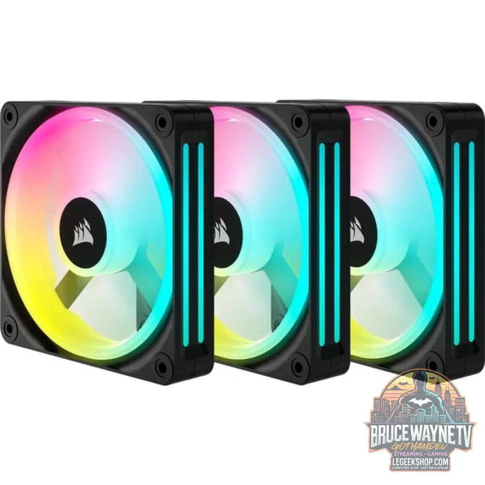 Corsair iCUE LINK QX120 RGB 120-mm-PWM-Lüfter, Gehäuselüfter - Corsair - vue 5