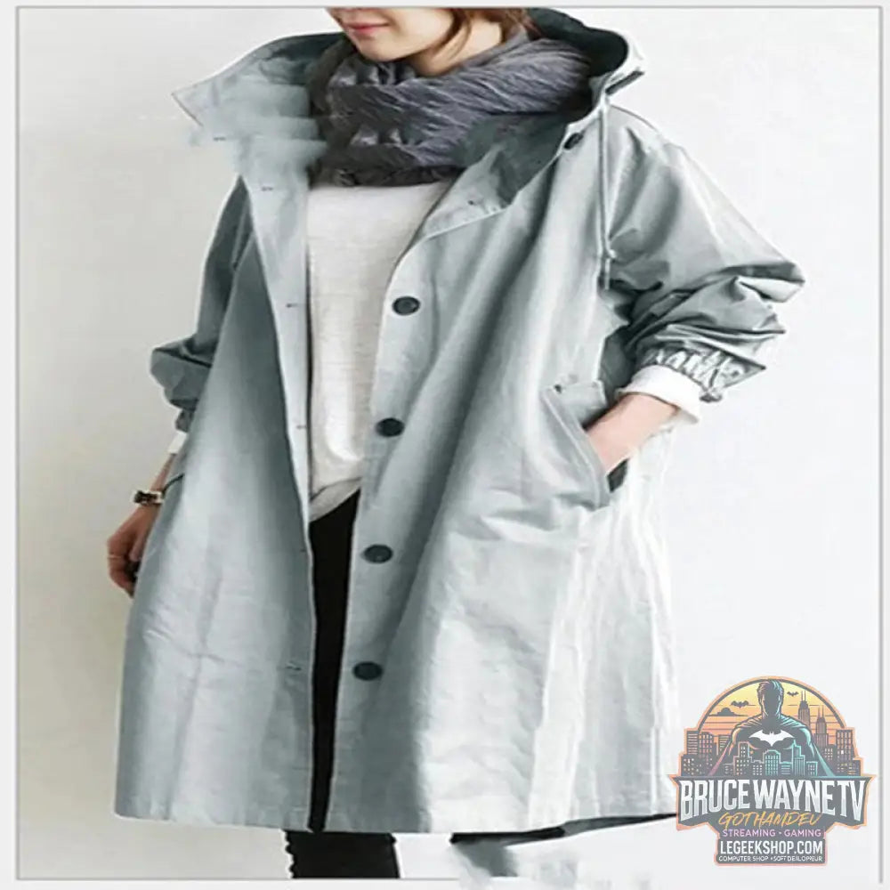 Coupe-Vent Femme Capuche Imperméable Randonnée Camping Outdoor - Veste Femme