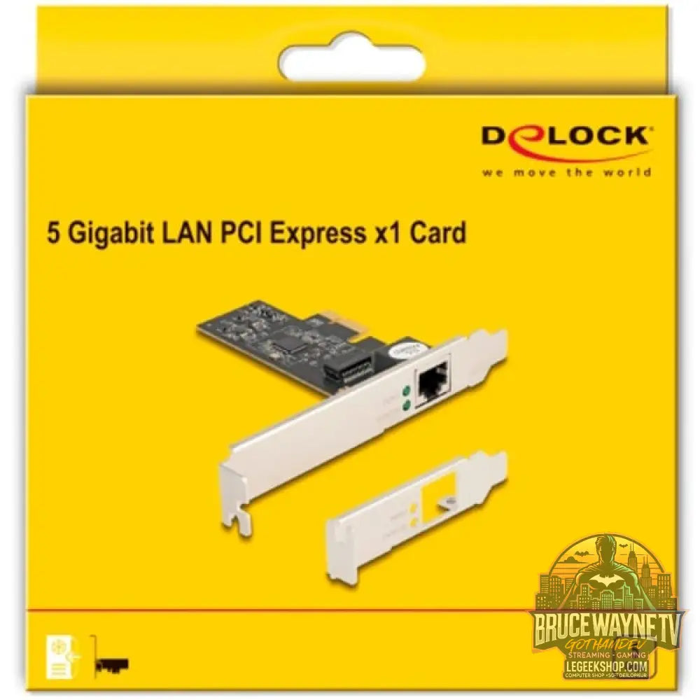 DeLOCK PCI Express x1 Karte zu 1 x RJ45 5 Gigabit LAN RTL8126 - DeLOCK - vue 5