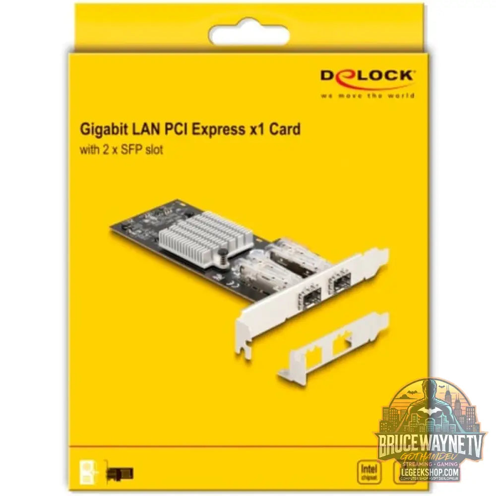 DeLOCK PCI Express x1 zu 2 x SFP Slot Gigabit LAN i350, adaptateur réseau - DeLOCK - vue 5