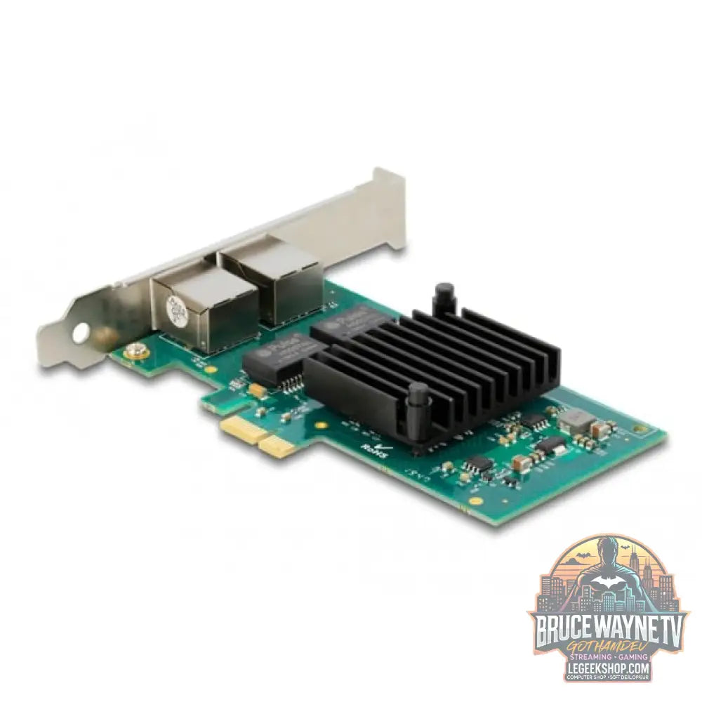 DeLOCK PCIe x1 auf 2x RJ45 Gbit, adaptateur réseau - DeLOCK - vue 3