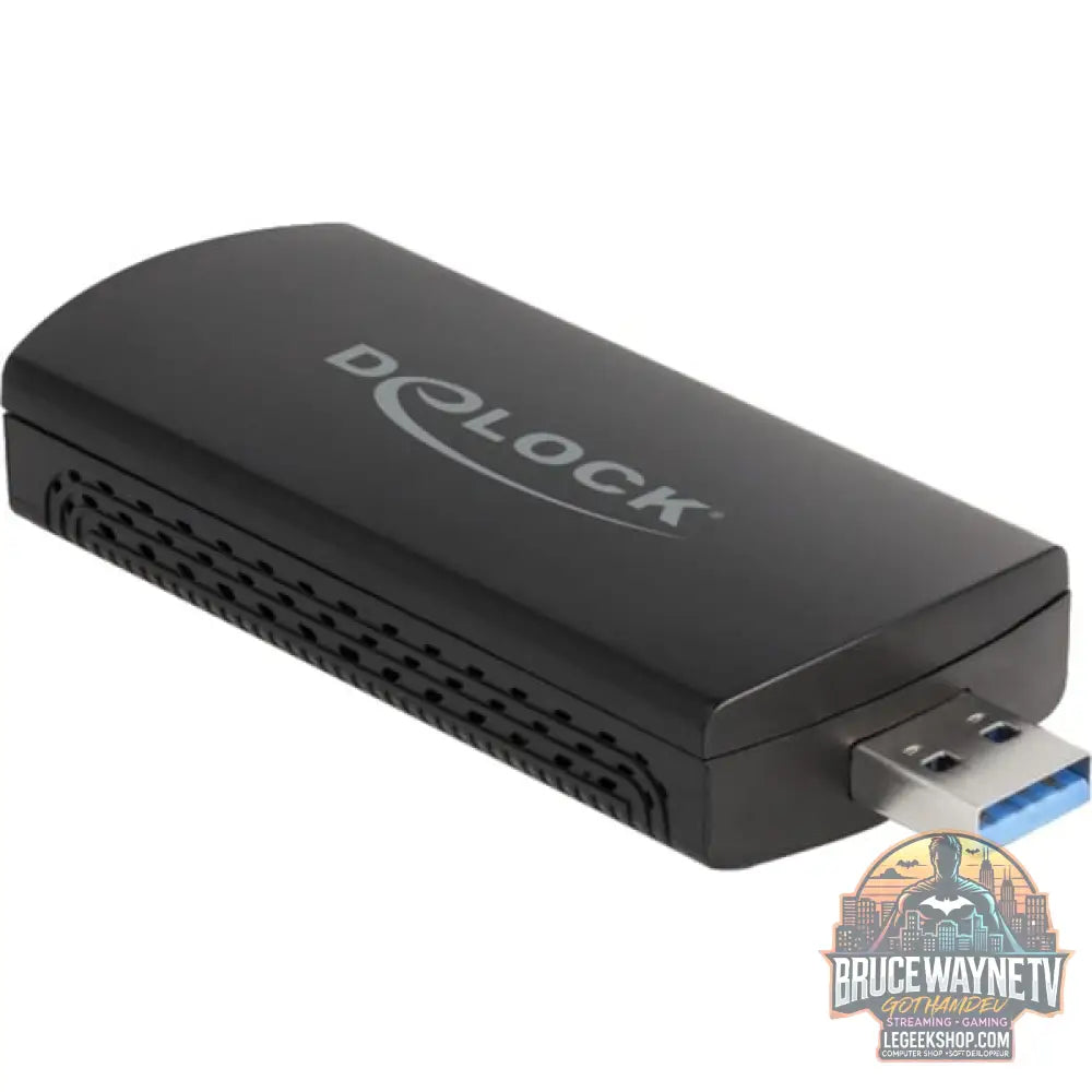 DeLOCK Wi-Fi 6E Dualband WLAN USB Adapter AX5400 (2 x 2402 + 574 Mbps) - DeLOCK