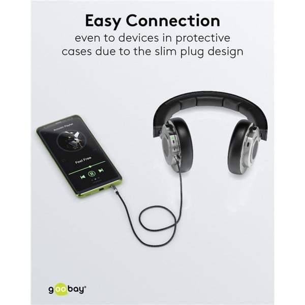 goobay Plus Audio Verbindungskabel AUX 3,5mm stereo - goobay - vue 10