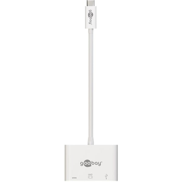goobay USB 3.2 Gen 1 Multiport-Hub, USB-C Stecker > USB-A + USB-C + HDMI Buchse, USB-Hub - goobay - vue 2