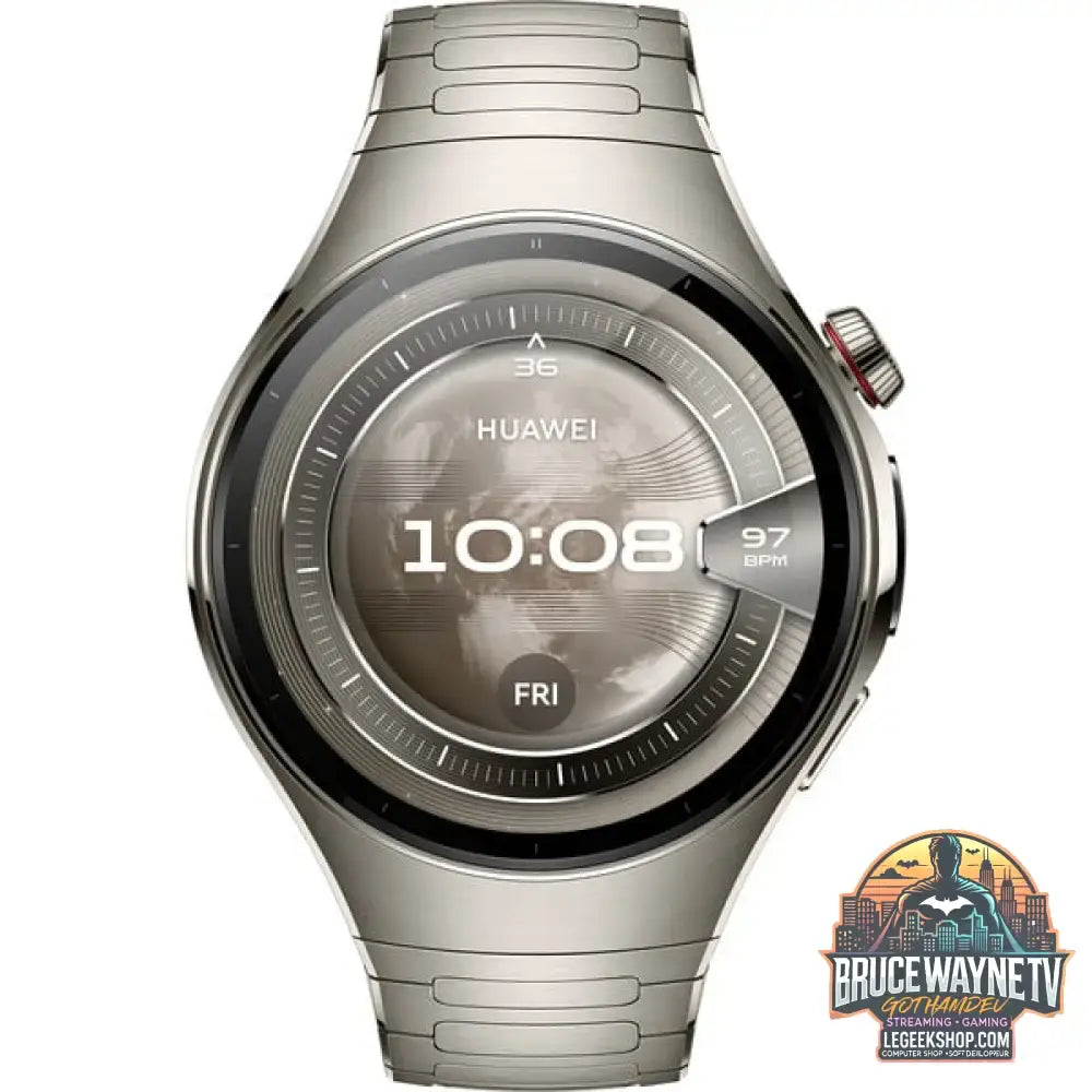 Huawei Watch 5 46mm (Rates-L29M), Smartwatch silber, Titan-Armband, Gehäuse aus Titanium - Huawei - vue 2