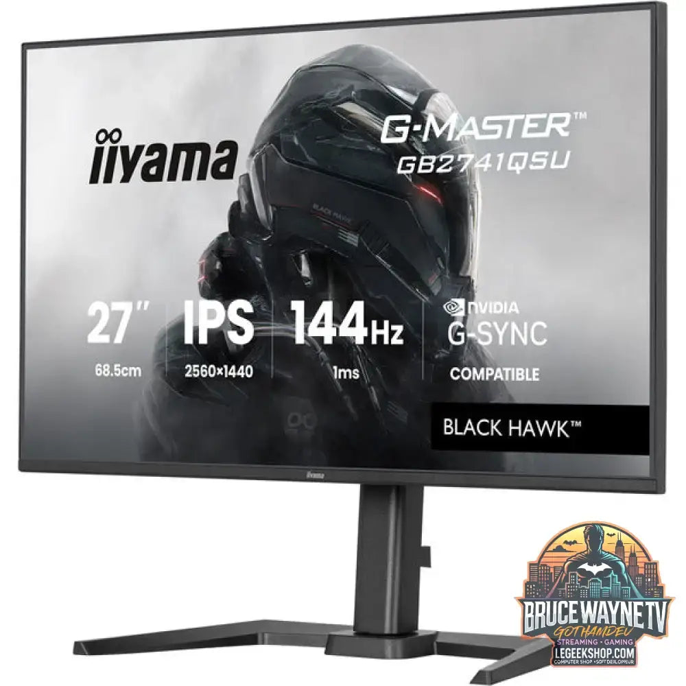 iiyama G-Master GB2741QSU-B1 Black Hawk 27" QHD/WQHD IPS 144 Hz - iiyama - vue 4