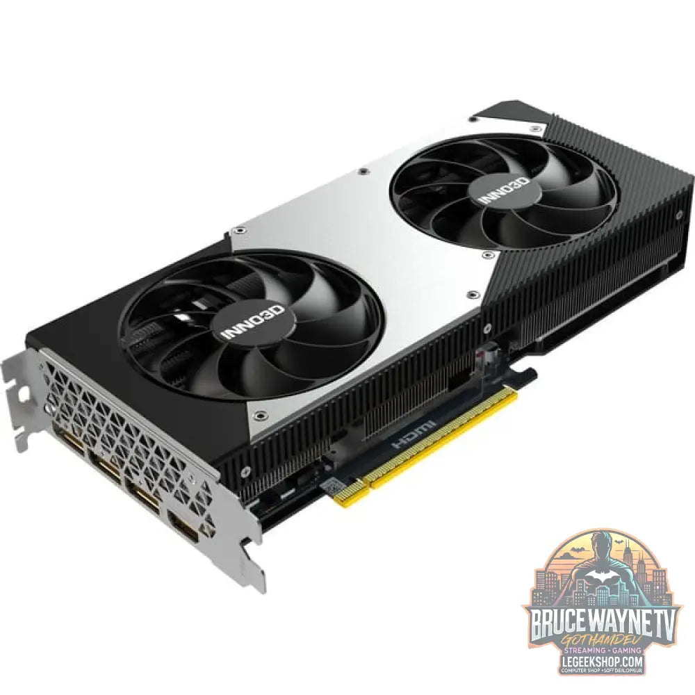 INNO3D GeForce RTX 5070 TWIN X2 OC, Grafikkarte noir, DLSS 4, 3x DisplayPort, 1x HDMI 2.1 - INNO3D - vue 6