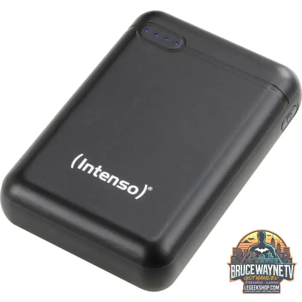 Intenso Powerbank XS10000 schwarz, 10.000 mAh - Stromquelle: USB-C, Micro-USB