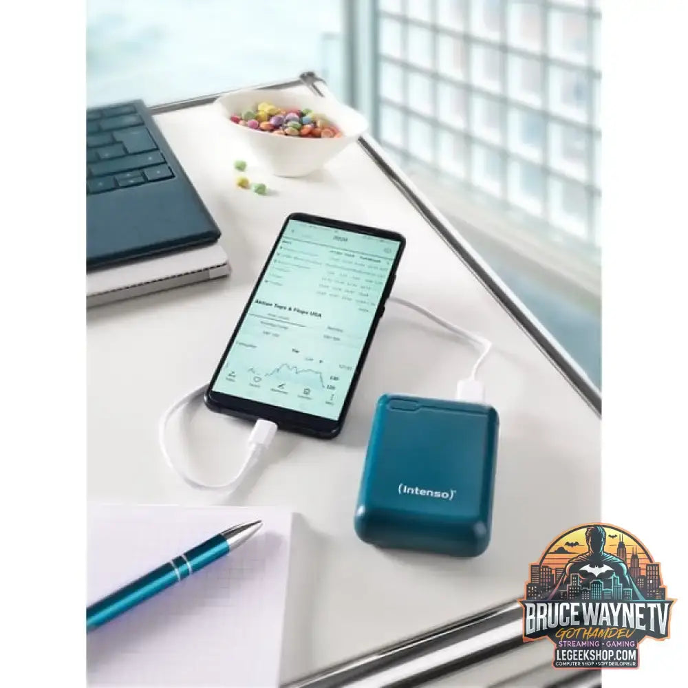 Intenso Powerbank XS10000 petrol, 10.000 mAh - Stromquelle: USB-C, Micro-USB - vue 8