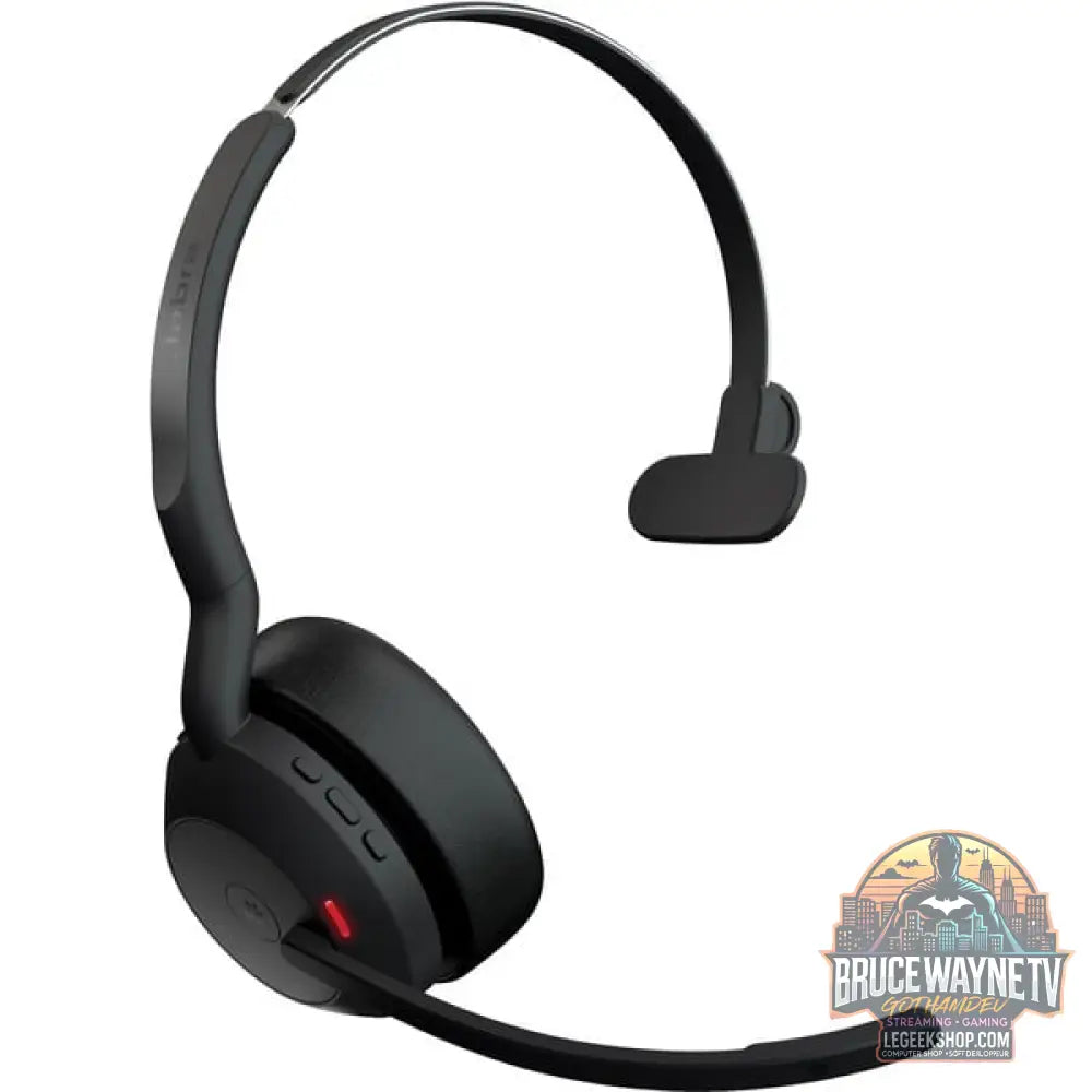 Jabra Evolve2 55, avec station de charge, Headset noir, Mono, Microsoft Teams, USB-A, Link380a - Jabra - vue 2