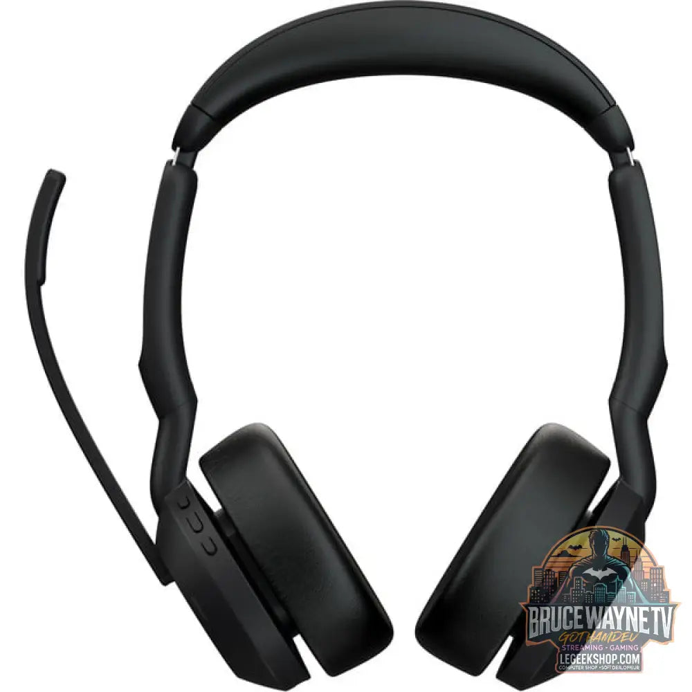 Jabra Evolve2 55, avec station de charge, Headset noir, Stereo, UC, USB-C, Link380c - Jabra - vue 3