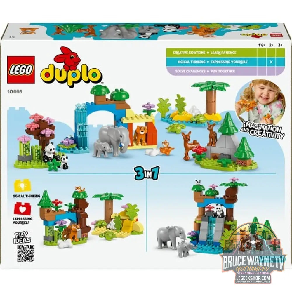 LEGO 10446 DUPLO Town Wildtier-Familien 3-in-1-Set, jeu de construction - LEGO - vue 7