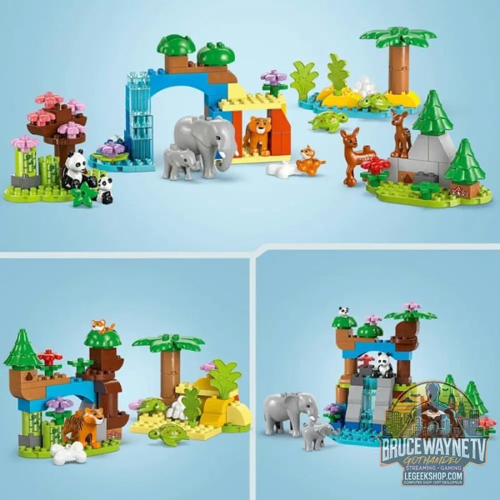LEGO 10446 DUPLO Town Wildtier-Familien 3-in-1-Set, jeu de construction - LEGO - vue 4