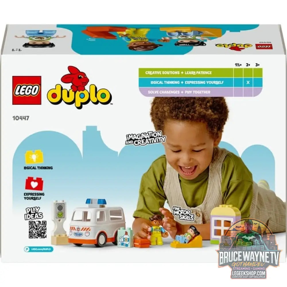 LEGO 10447 DUPLO Town Rettungswagen avec Fahrer, jeu de construction - LEGO - vue 7