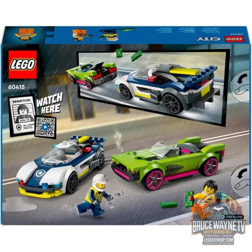 LEGO 60415 City Verfolgungsjagd avec Polizeiauto et Muscle Car, jeu de construction - LEGO - vue 8