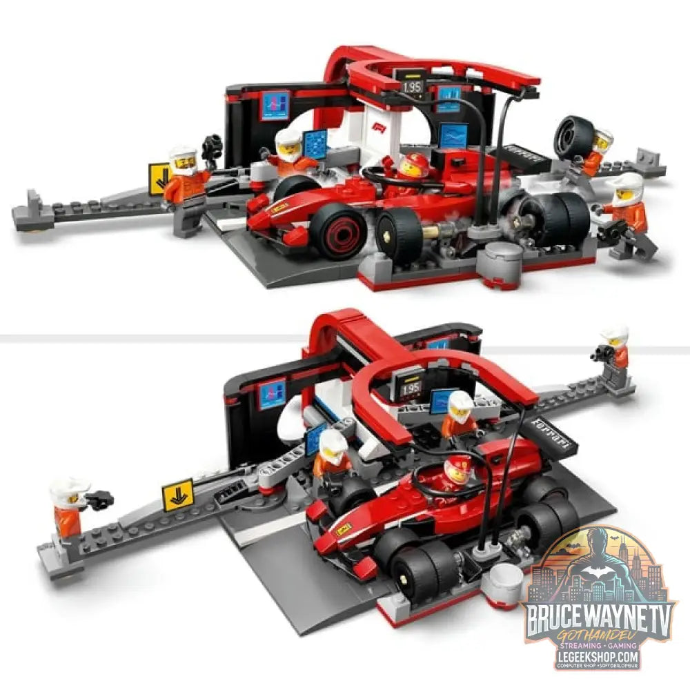 LEGO 60443 City F1 Boxenstopp avec Boxencrew et Ferrari Flitzer, jeu de construction - LEGO - vue 4