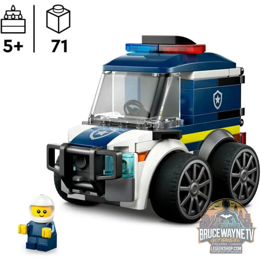 LEGO 60481 City Coole Flitzer - Polizei-Truck, jeu de construction - LEGO - vue 3