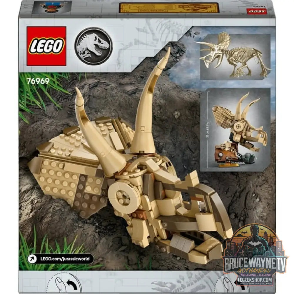 LEGO 76969 Jurassic World Dinosaurier-Fossilien: Triceratops-Schädel, jeu de construction - LEGO - vue 7