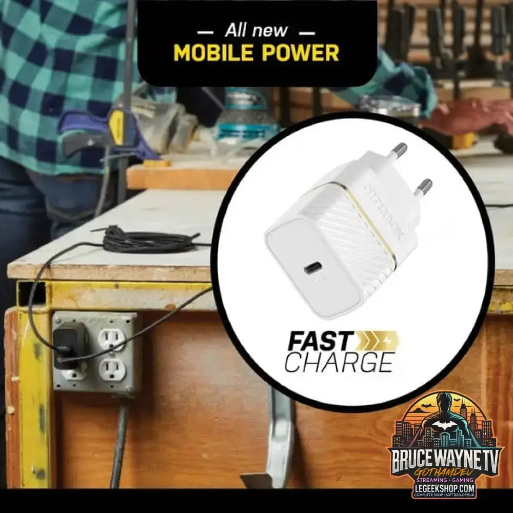 Otterbox EU Wand-Schnelladegerät Premium-Fast Charge, 20W weiß, USB Power Delivery 3.0, USB-C - Otterbox - vue 6