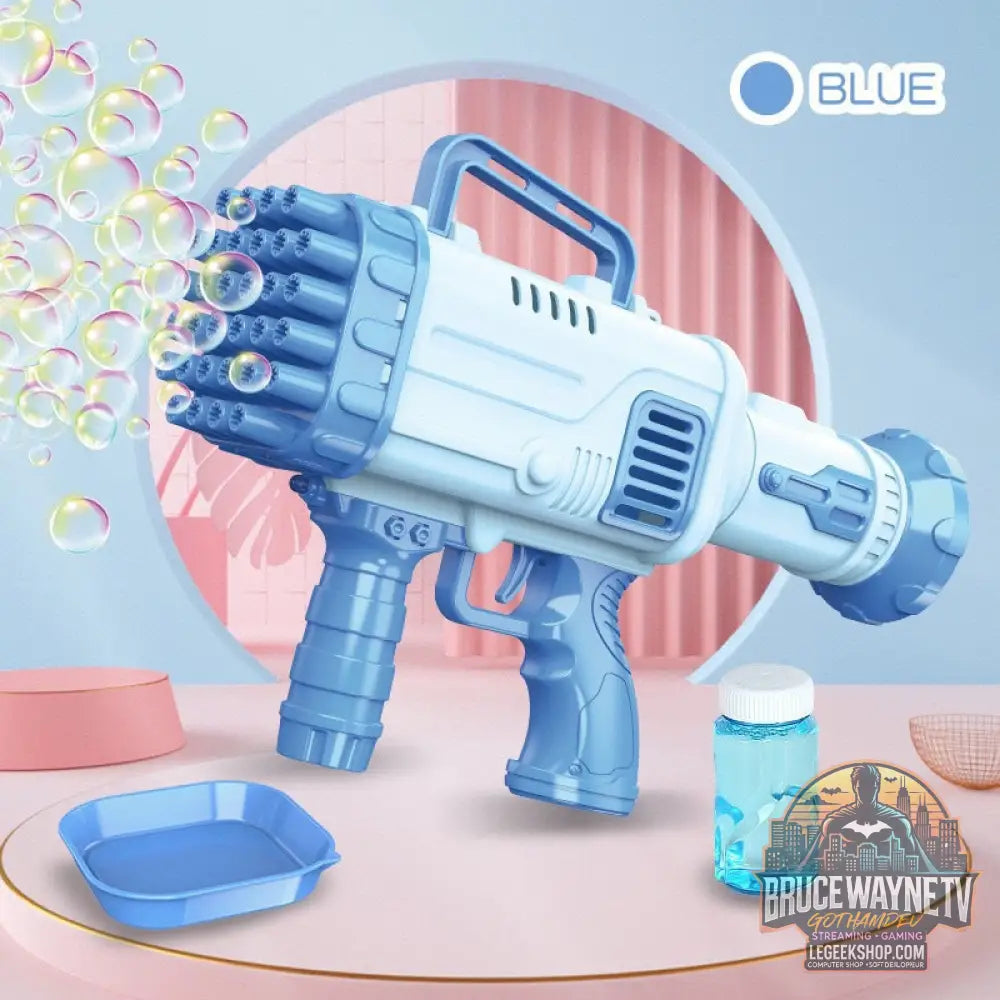 Pistolet Bulles Électrique 32 Trous Automatique Jouet Enfant - Jouet Bulles