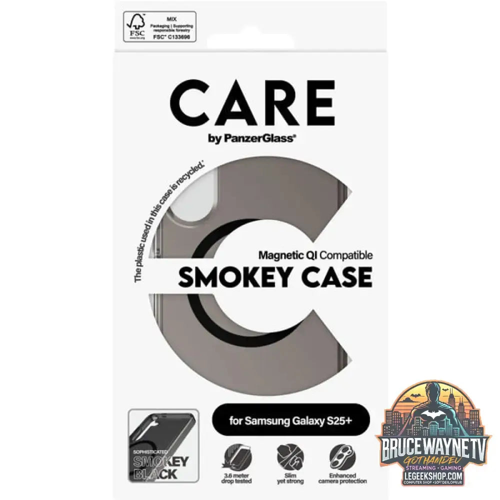 PanzerGlass Urban Combat Smokey Case, Handyhülle schwarz, Samsung Galaxy S25+, QI-kompatibel - PanzerGlass