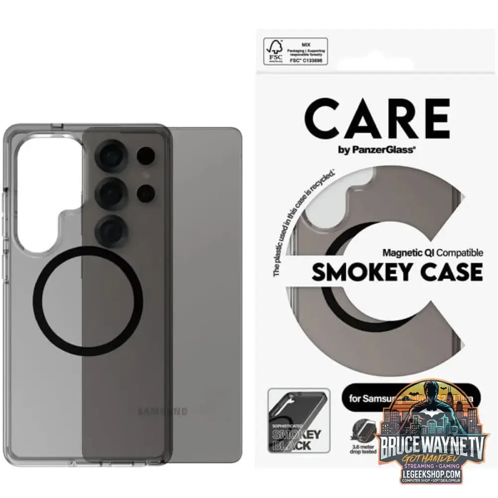 PanzerGlass Urban Combat Smokey Case, Handyhülle schwarz, Samsung Galaxy S25 Ultra, QI-kompatibel - PanzerGlass - vue 4