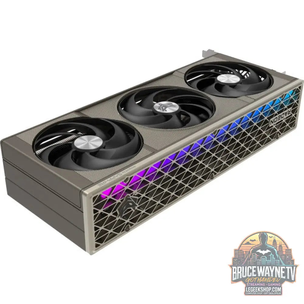 SAPPHIRE Radeon RX 9070 Nitro+ Gaming OC, carte graphique gris, RDNA4, GDDR6, 2x DisplayPort, 2x HDMI 2.1 - SAPPHIRE - vue 4