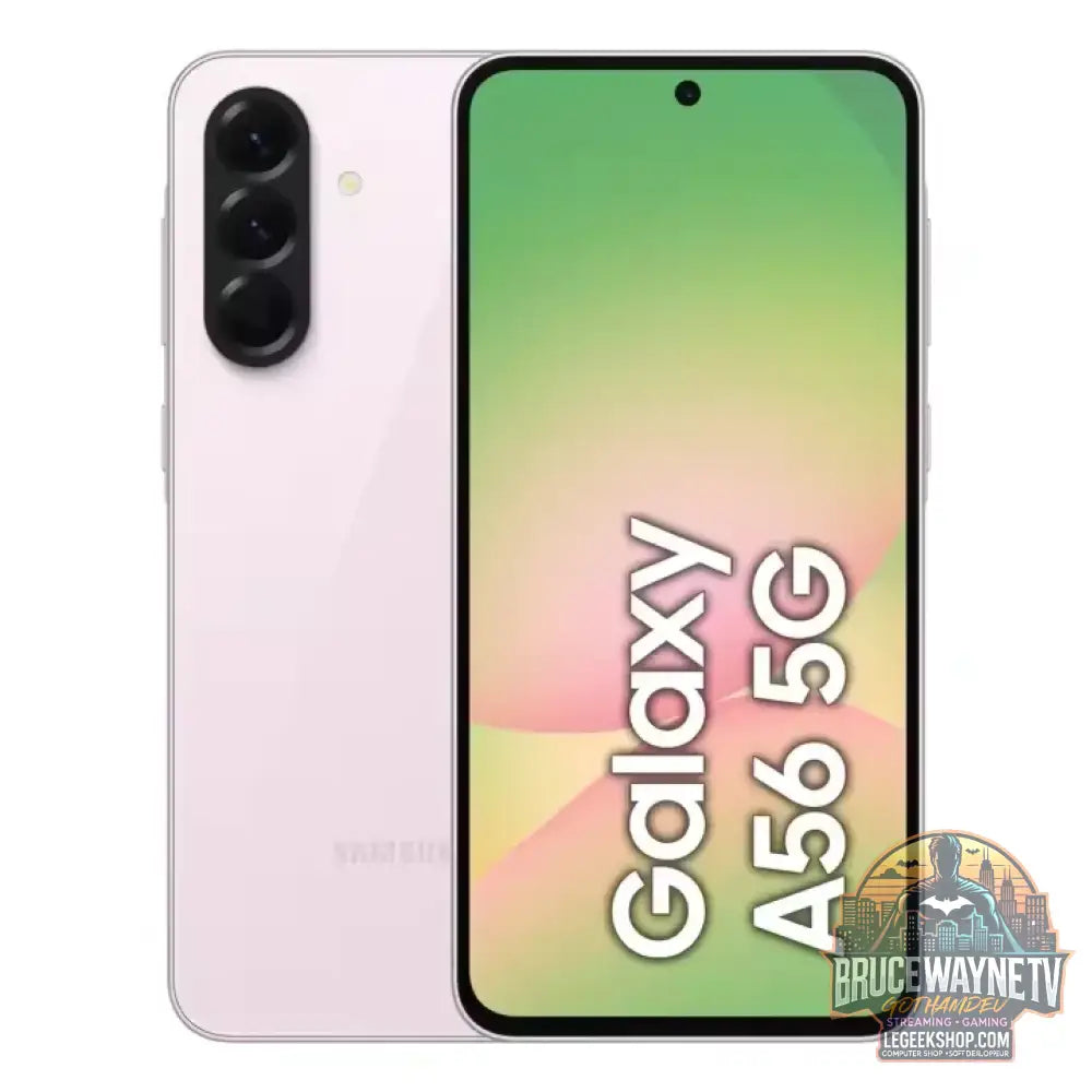 Smartphone Samsung Galaxy A56 5G, Écran Super AMOLED 6,7’’ 120Hz Batterie 5000mAh Charge Rapide 45W - Pink / 128 Go