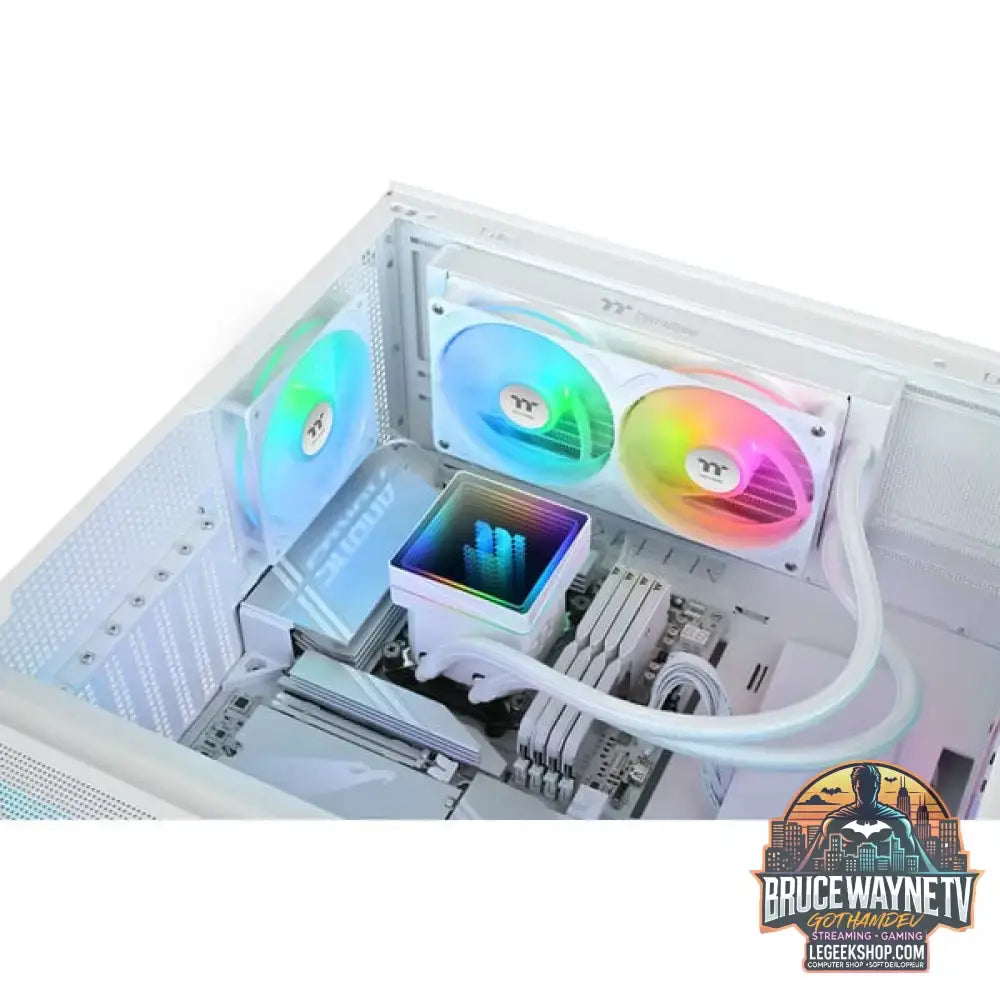 Thermaltake TH240-S V3 ARGB Sync, Wasserkühlung weiß, Snow Edition - Thermaltake - vue 17