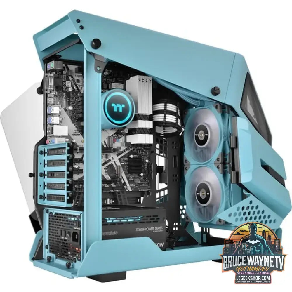 Thermaltake TOUGHLIQUID 240 ARGB Sync AIO Liquid Cooler Turquoise 240mm, Wasserkühlung türkis - Thermaltake - vue 12
